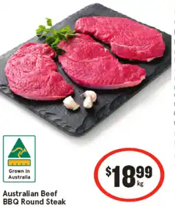 IGA Australian beef bbq round steak offer