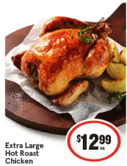 IGA Extra large hot roast chicken offer