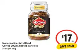 IGA Moccona specialty blend coffee selected varieties offer