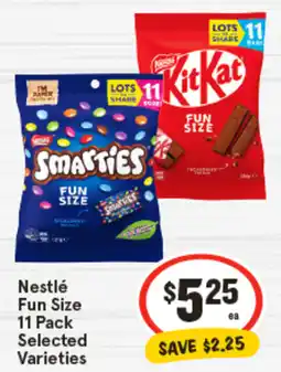 IGA Nestlé Fun Size Selected Varieties offer