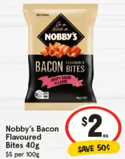 IGA Nobby's bacon flavoured bites offer