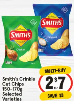 IGA Smith's Crinkle Cut Chips Selected Varieties offer