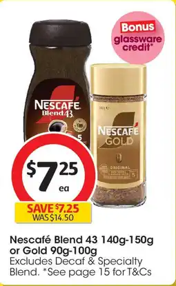 Coles Nescafé blend or gold offer