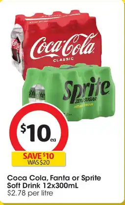 Coles Coca cola, fanta or sprite soft drink offer