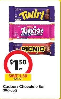 Coles Cadbury chocolate bar offer