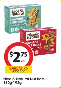 Coles Nice & natural nut bars offer