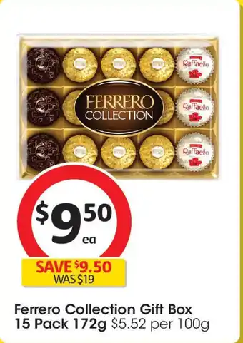 Coles Ferrero collection gift box offer