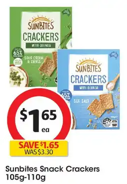 Coles Sunbites Snack Crackers offer