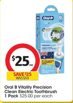 Coles Oral b vitality precision clean electric toothbrush offer