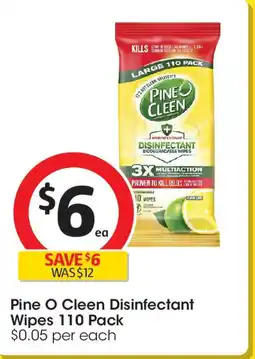 Coles Pine o cleen disinfectant wipes offer
