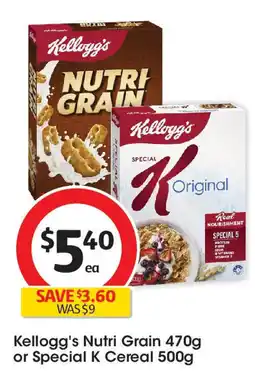 Coles Kellogg's nutri grain offer
