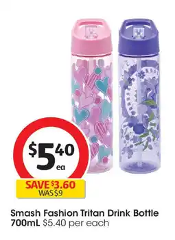 Coles Smash fashion tritan drink bottle offer