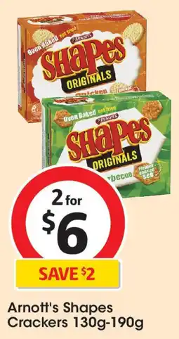 Coles Arnott's shapes crackers offer