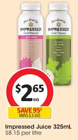 Coles Impressed juice offer