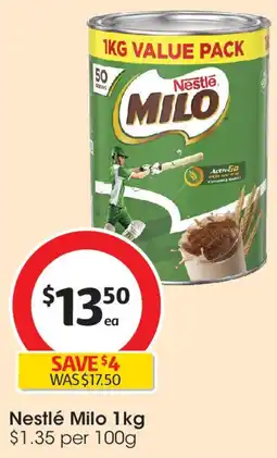 Coles Nestlé Milo offer