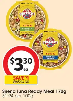 Coles Sirena Tuna Ready Meal offer