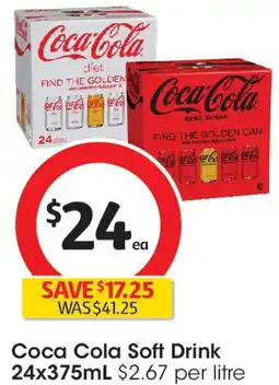 Coles Coca Cola Soft Drink offer