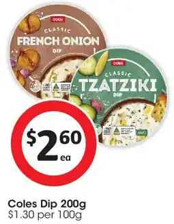 Coles Coles Dip offer