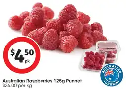 Coles Australian Raspberries Punnet offer