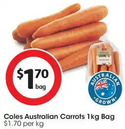 Coles Coles Australian Carrots offer