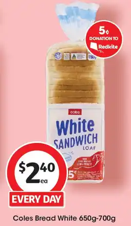 Coles Coles Bread White offer