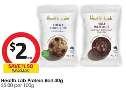 Coles Health Lab Protein Ball offer