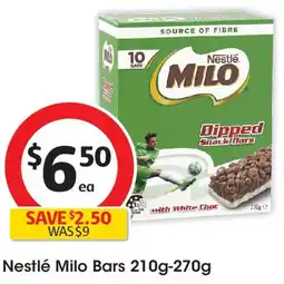 Coles Nestlé Milo Bars offer