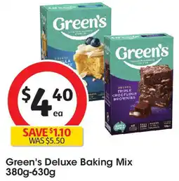 Coles Green's Deluxe Baking Mix offer