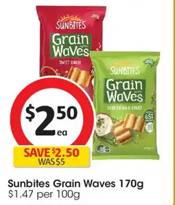 Coles Sunbites Grain Waves offer