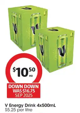 Coles V Energy Drink offer