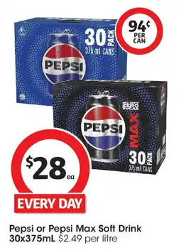 Coles Pepsi or Pepsi Max Soft Drink offer