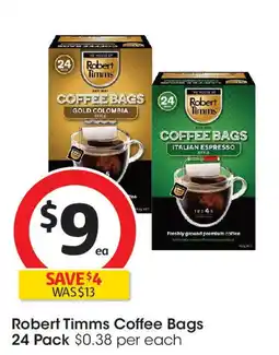 Coles Robert Timms Coffee Bags offer