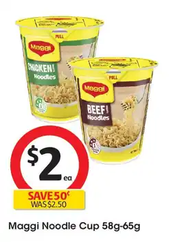 Coles Maggi Noodle Cup offer
