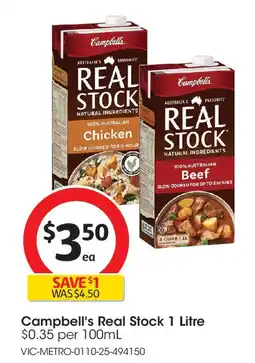 Coles Campbell's Real Stock offer