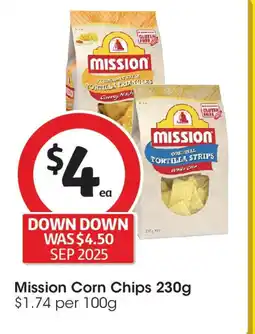 Coles Mission Corn Chips offer