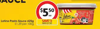 Coles Latina Pasta Sauce offer