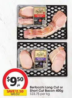 Coles Bertocchi Long Cut or Short Cut Bacon offer