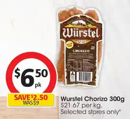 Coles Wurstel Chorizo offer