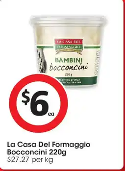Coles La Casa Del Formaggio Bocconcini offer