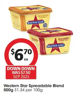 Coles Western Star Spreadable Blend offer