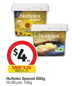 Coles Nuttelex Spread offer