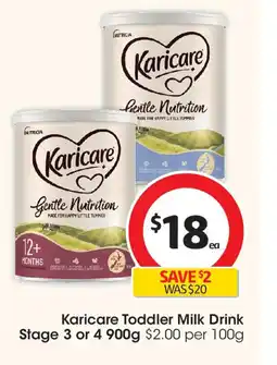 Coles Karicare Toddler Milk Drink Stage 3 or 4 offer