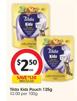 Coles Tilda Kids Pouch offer