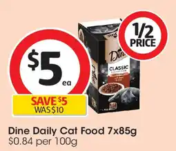 Coles Dine Daily Cat Food offer