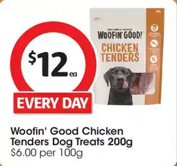 Coles Woofin' Good Chicken Tenders Dog Treats offer