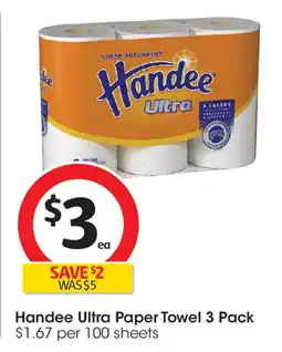 Coles Handee Ultra Paper Towel offer