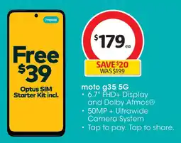 Coles Moto g35 5g offer