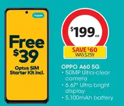 Coles OPPO A60 5G offer