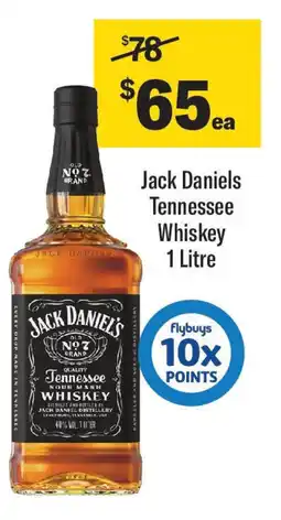 Coles Jack Daniels Tennessee Whiskey offer