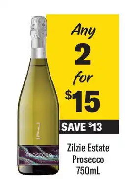Coles Zilzie Estate Prosecco offer